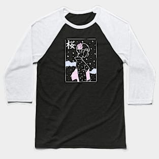 Spring Sakura Girl Baseball T-Shirt